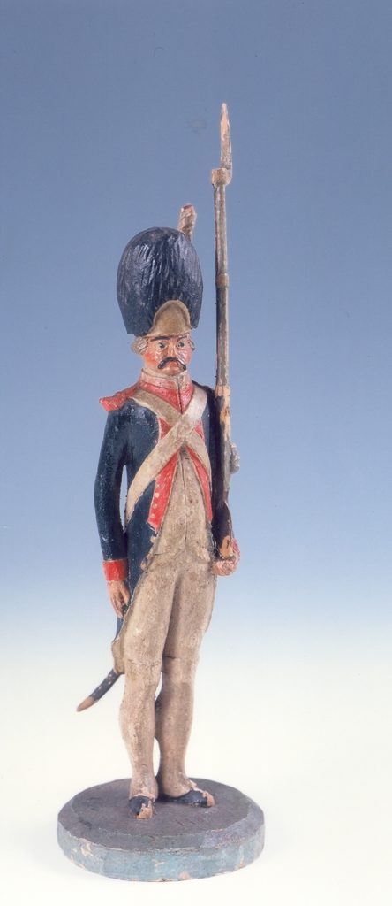 Figurine de bois peint par Jean-Baptiste Clémence